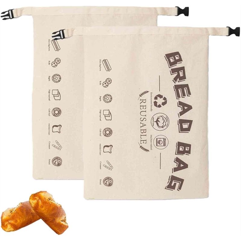 Beeswax Wrap Reusable - Reusable Beeswax Bread Bags 2-Pack-Reusable For