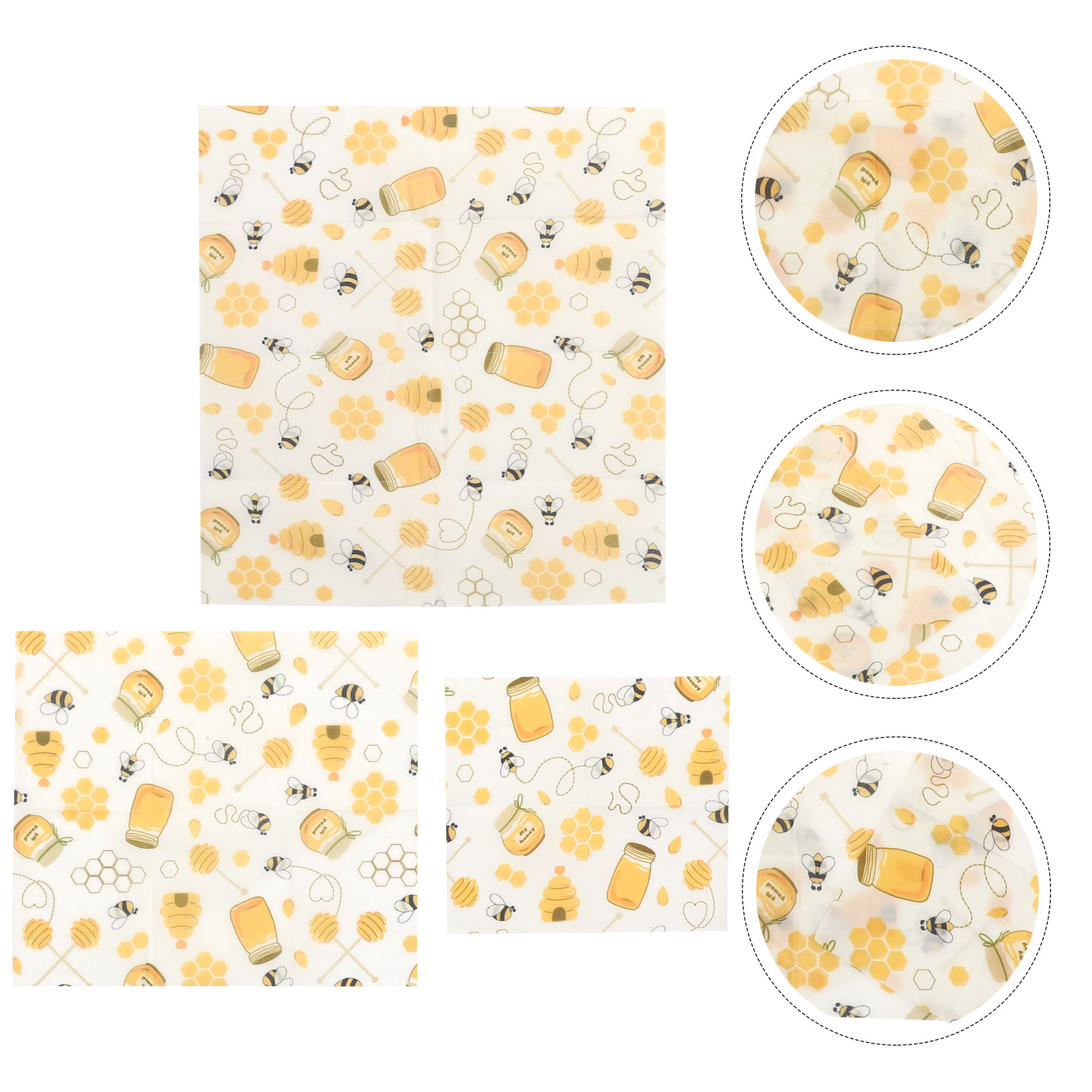 Beeswax Wrap Reusable - 3pcs Beeswax Food Wraps Reusable S
