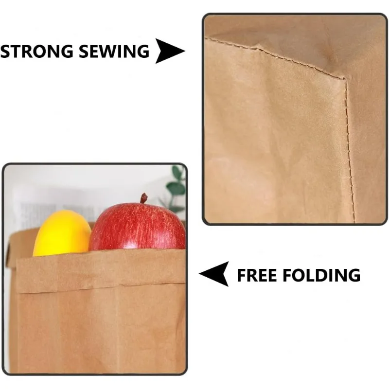 Kraft Paper Bag Washable Paper - Reusable Produce Bag 评论和价格