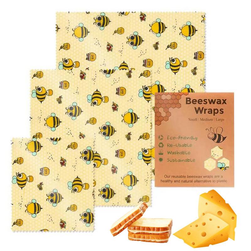 3pcs Reusable Food Fresh Keepi - Beeswax Wrap Reusable 评论和价格