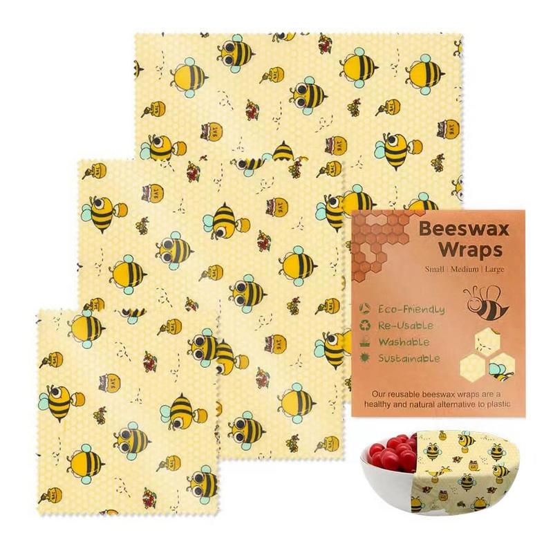 3pcs Reusable Food Fresh Keepi - Beeswax Wrap Reusable 评论和价格