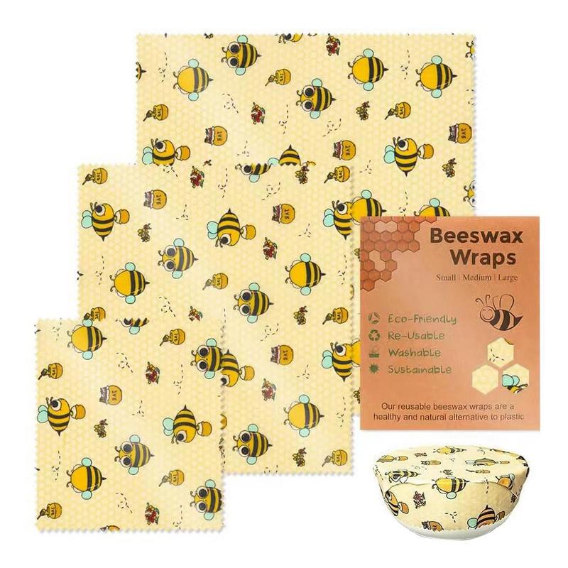 3pcs Reusable Food Fresh Keepi - Beeswax Wrap Reusable 评论和价格