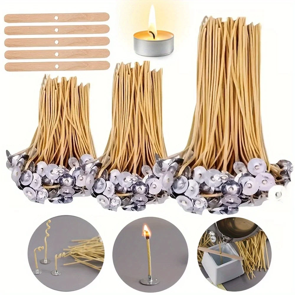 Candle Wicks 50 PCS 8 Inch Hem - Beeswax Wrap Reusable 评论和价格
