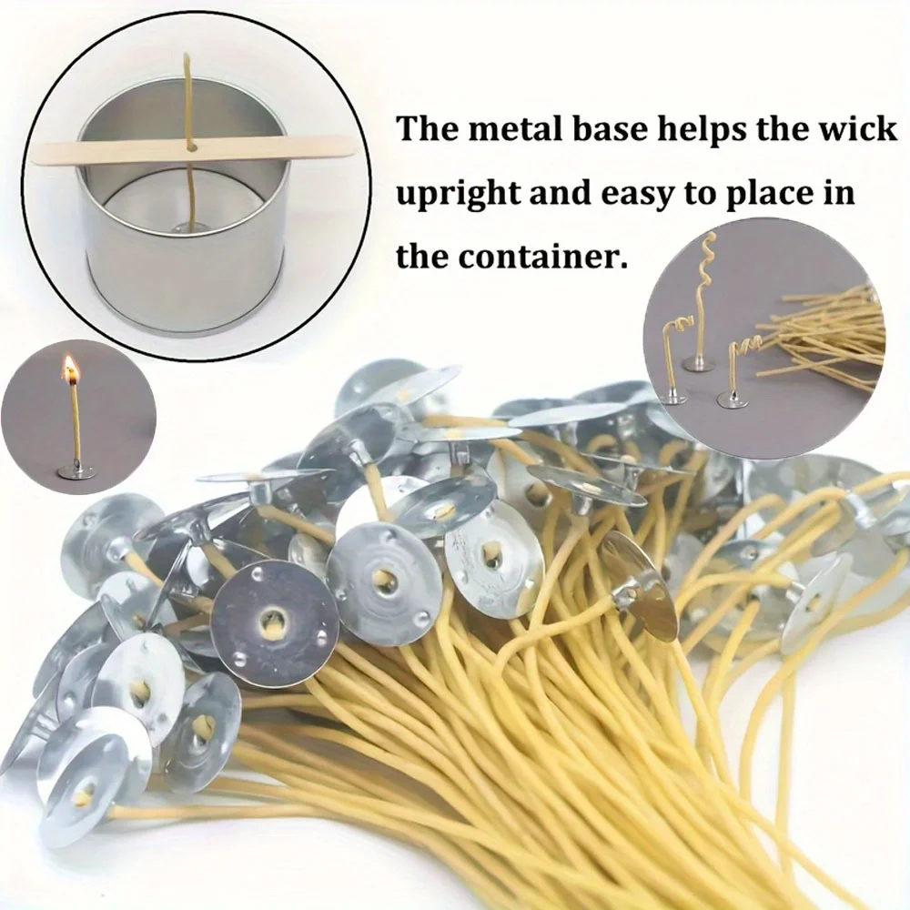 Candle Wicks 50 PCS 8 Inch Hem - Beeswax Wrap Reusable 评论和价格
