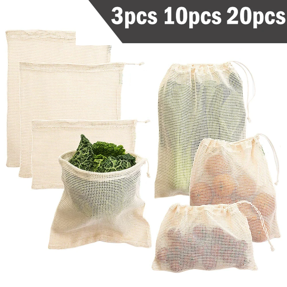 3 6 10pcs Reusable Produce Bag - Reusable Produce Bag 评论和价格
