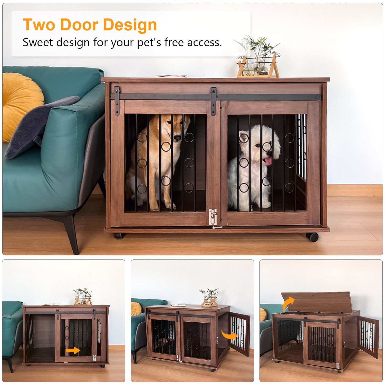 Luxury Two-Door Solid Wooden D - Sustainable Living House 评论和价格