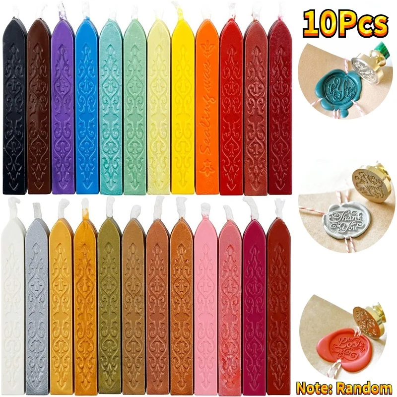 10Pcs Sealing Wax Sticks Color - Beeswax Wrap Reusable 评论和价格