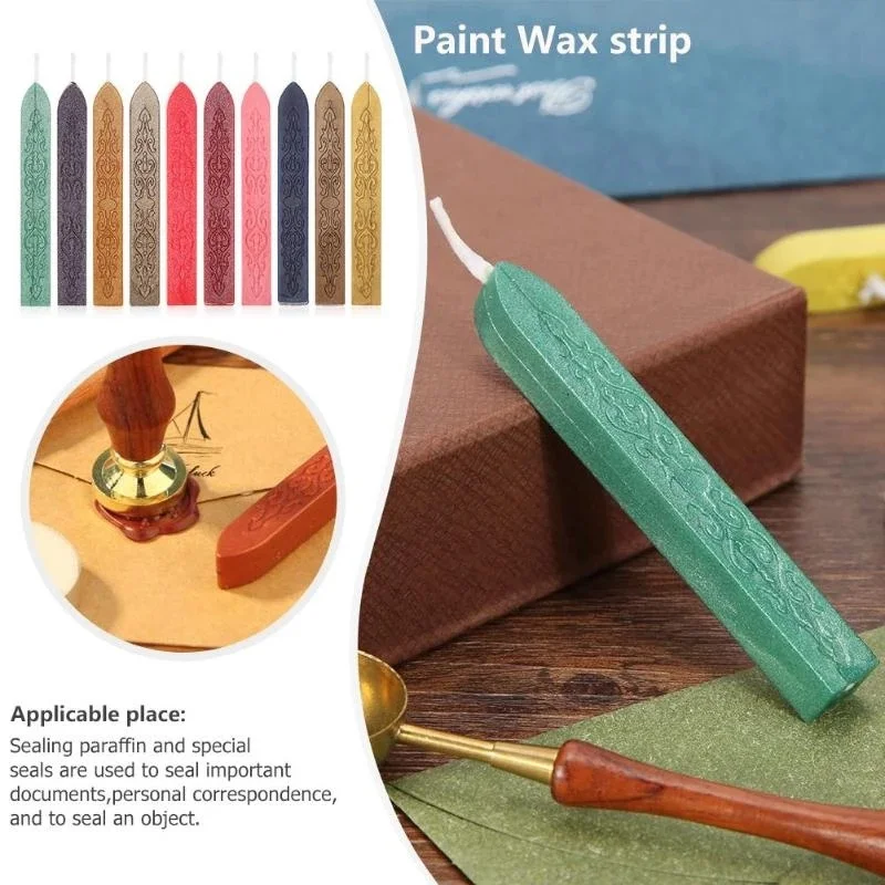 10Pcs Sealing Wax Sticks Color - Beeswax Wrap Reusable 评论和价格