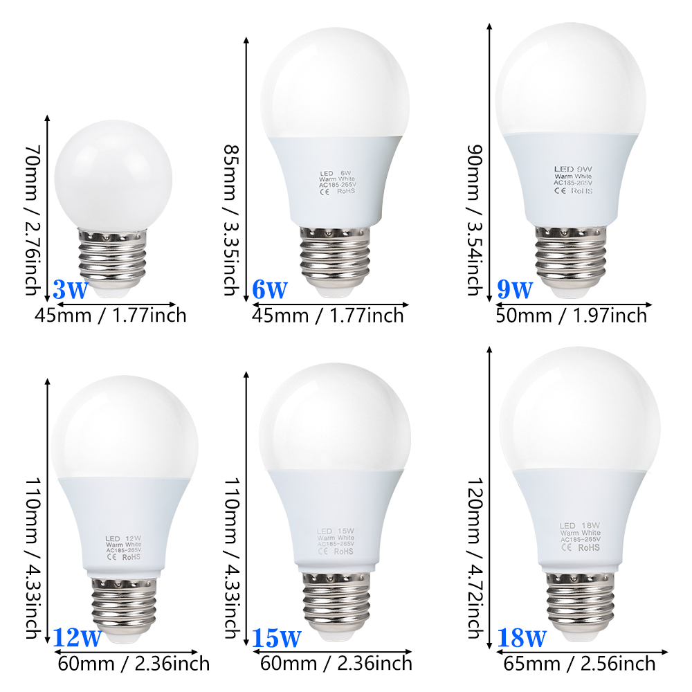 10pcs E27 LED Light Bulbs 220V - Philips Bulb Hue 评论和价格