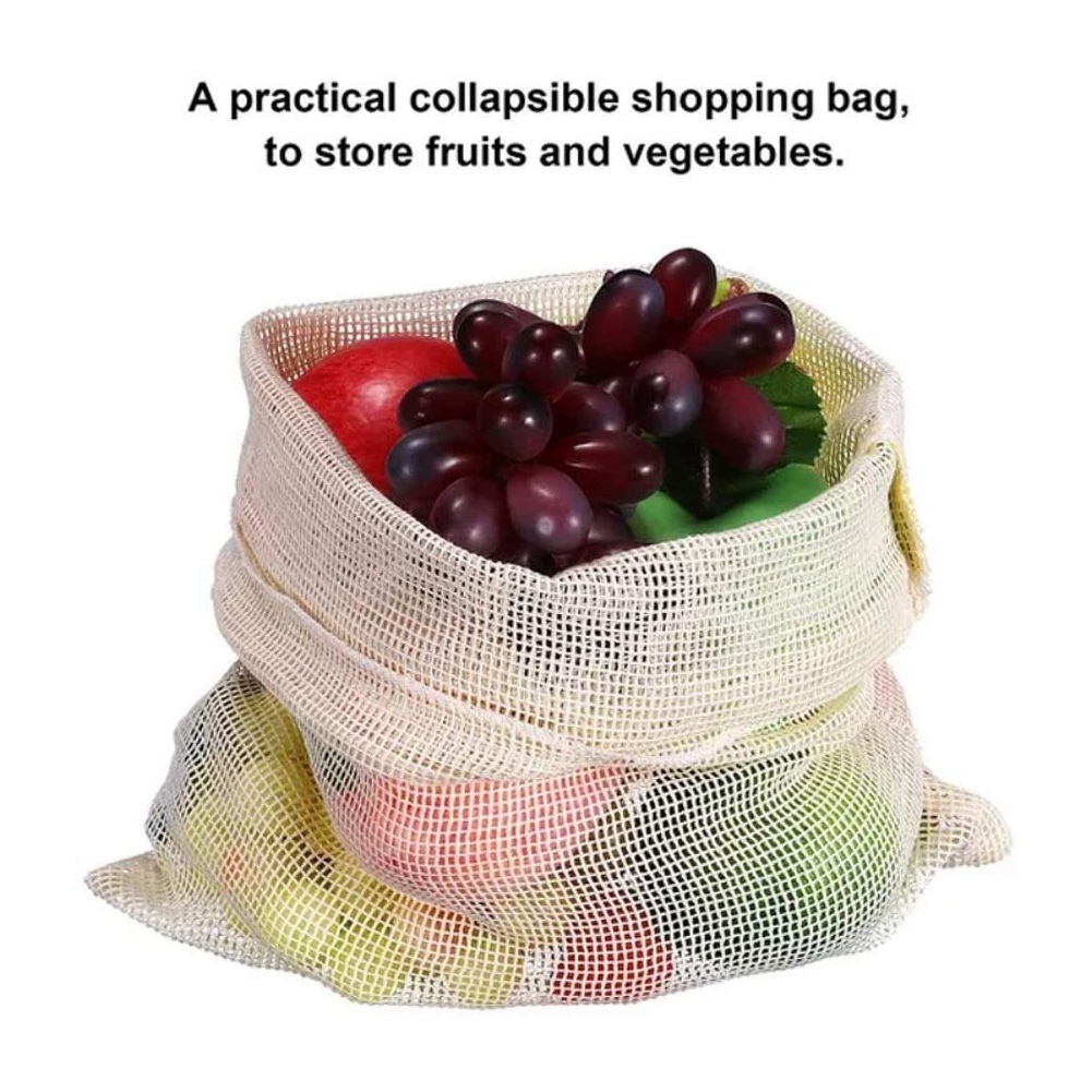 9 PCS Set Of Reusable Mesh Pro - Reusable Produce Bag 评论和价格